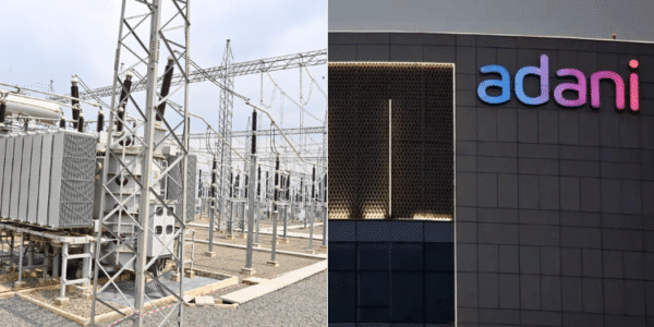 Photo Collage Of A Sub-Station And Adani Group Headquarters. Photo/Ketraco X
