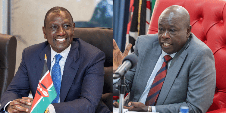 Ruto Reveals Why He Avoided Gachagua'S Meeting A Photo Collage Of President William Ruto And Dp Rigathi Gachagua. Photo/Pcs/Dpps.