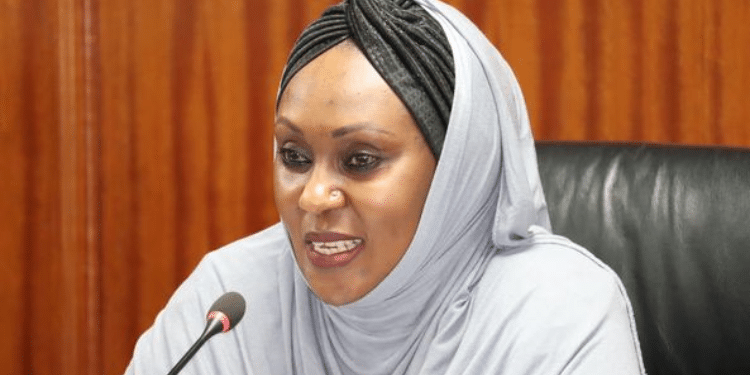 Hon. Fatuma Zainab Chair National Assembly - Special Funds Accounts Committee On Hustler Fund Recovery. Photo/ Parliament Of Kenya Facebook.