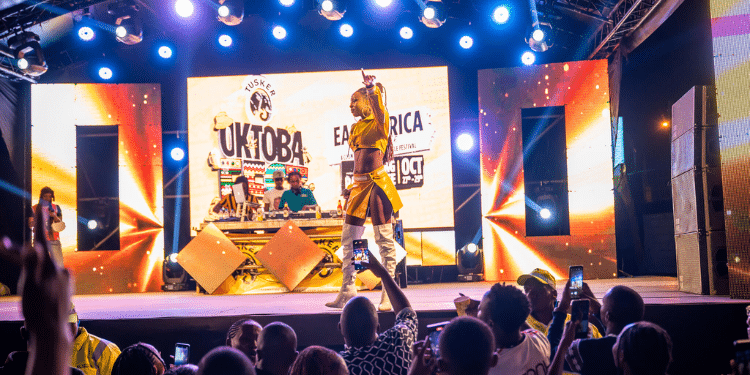 An Artist Performing Live During The Oktobafest Past Event. Photo/Tusker
