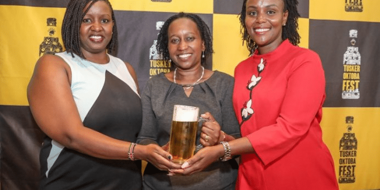 Image Of Kenyans During The Tusker Oktobafest 2019 Celebration. Photo/Khusoko