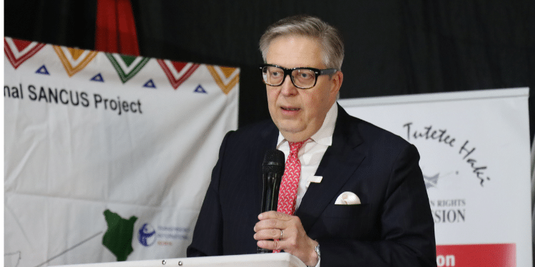 Finland Ambassador To Kenya, Pirkka Tapiola, Speaking On Kenya'S Robust Anti-Corruption Laws In A Past Event. Photo/Khrc