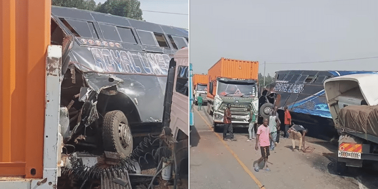 Royal Liner Bus Accident Along Bungoma-Malaba Highway