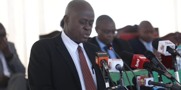 Knec Chairman Prof Julius Nyabundi.photo/Knec.