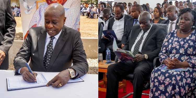Gachagua Speaks A Day Before Ruling Gachagua Attends Burial In Limuru. Photo/ Ugc