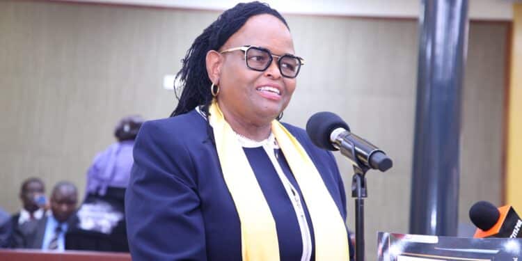 Martha Koome Mourns Death Of Celebrated Advocate Cj Martha Koome During The Burial Of Judge Daniel Ogola Ogembo On July 29, 2024. Photo/ Judiciary.