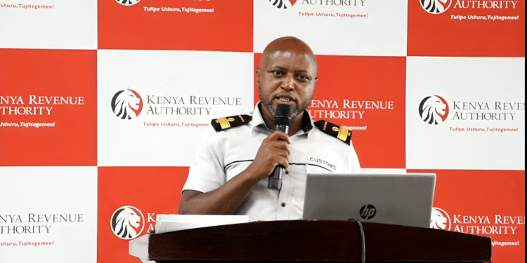 Joachim Mwawasi, Manager Customs And Border Control At The Kra Speaks During A Media Engangement Session At The Times Tower In Nairobi On October 22, 2024. Custom Bond