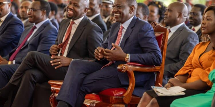 President William Samoei Ruto During The Gold Award Presentation To Graduates Of The President’s Award Kenya, State House, Nairobi. Murkomen