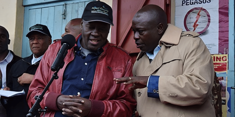 Dp Rigathi Gachagua With His Late Brother Nderitu Gachagua. Photo/ File.