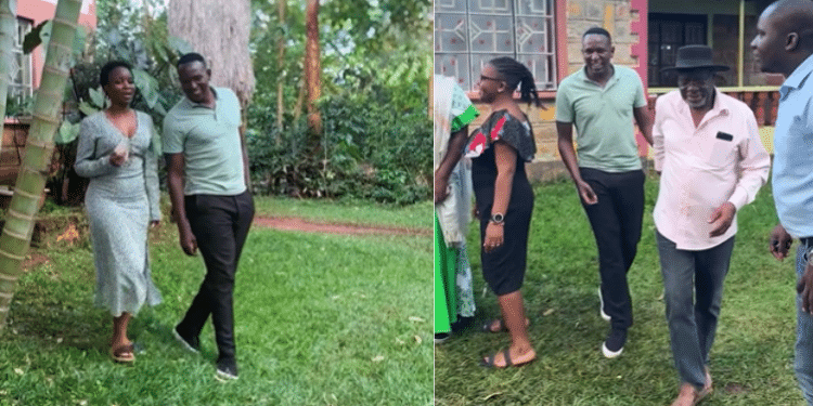 A Collage Of Comedian Yy With The New Girlfriend (Left) And Comedian Yy With The Girlfriend'S Family During The Introduction (Right). Photo/ Screengrab