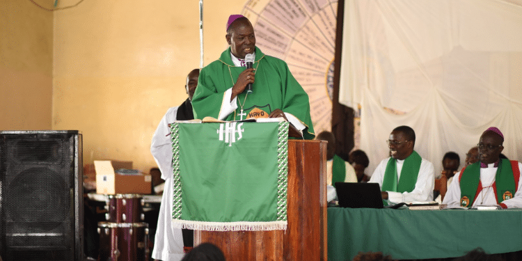 Ole Sapit Takes Stand On Extending Ruto'S Term The Anglican Archbishop Ole Sapit In A Past Church Event. Photo/Ole Sapit X Account