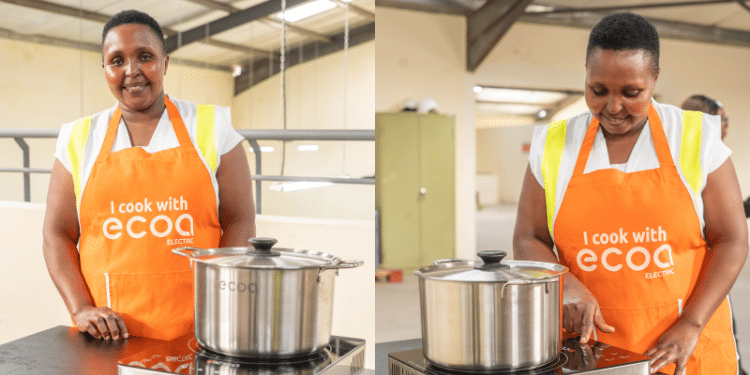 Caroline Karimi A Beneficiary Who Uses The Electric Cooker 2. Photo/ Burn.