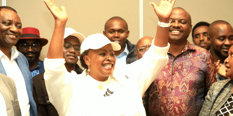 Machakos Governor Wavinya Ndeti Addressing The Press After Her Return From A Trp Abroad On September 17, 2024. Photo/ Wavinya Ndeti