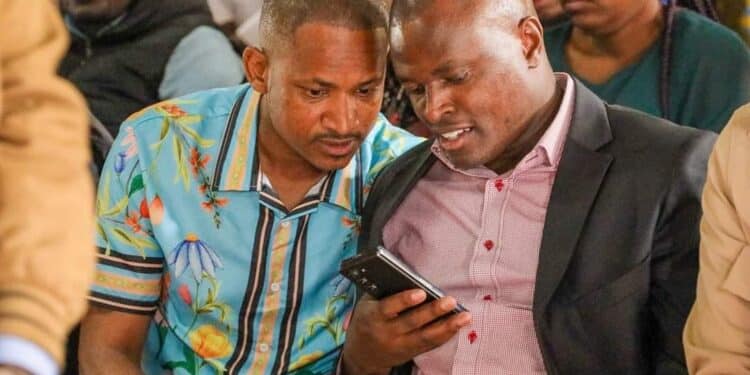 Kiharu Mp Ndindi Nyoro And Embakasi East Mp Babu Owino. Photo/ Babu Owino Fb.kiharu Mp Ndindi Nyoro And Embakasi East Mp Babu Owino. Photo/ Babu Owino Fb.