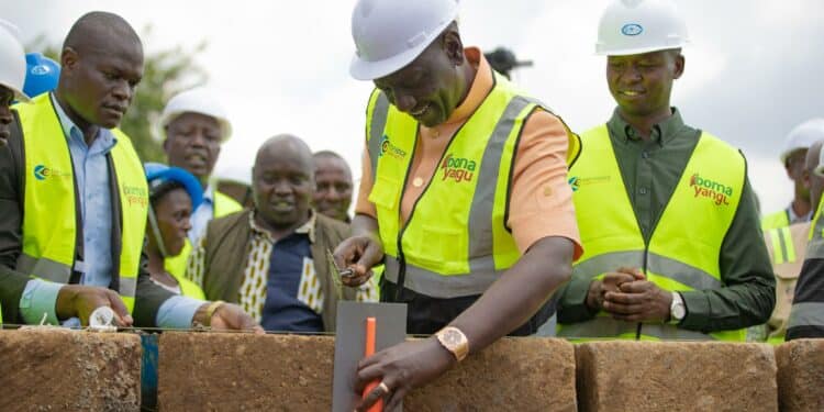 President Ruto Launches And Affordable Housing Project. Photo/Gok