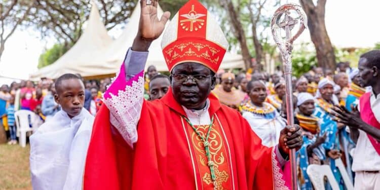 Bishop Of The Catholic Diocese Of Maralal, Rt. Rev. Hieronymus Emisugut Joya. Photo/ Catolic Diocese Maralal