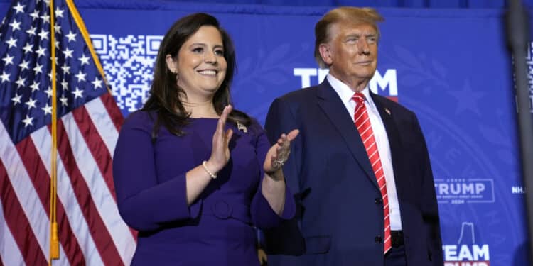 President-Elect Donald Trump (Right) And Rep. Elise Stefanik At A Campaign Event In Concord, New Hampshire, Jan. 19, 2024. (Ap Photo/Matt Rourke). Mudavadi