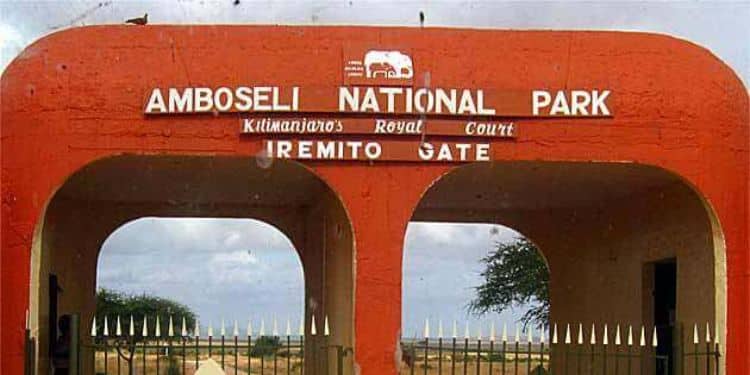 Amboseli National Park Entrance. Amboseli National Park Entrance. 