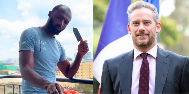 Dennis Ombachi To Join Forces With French Embassy After Dm Renowned Kenyan Chef And Former Rugby Star Dennis Ombachi And The France Ambassador To Kenya Arnaud Suquet.