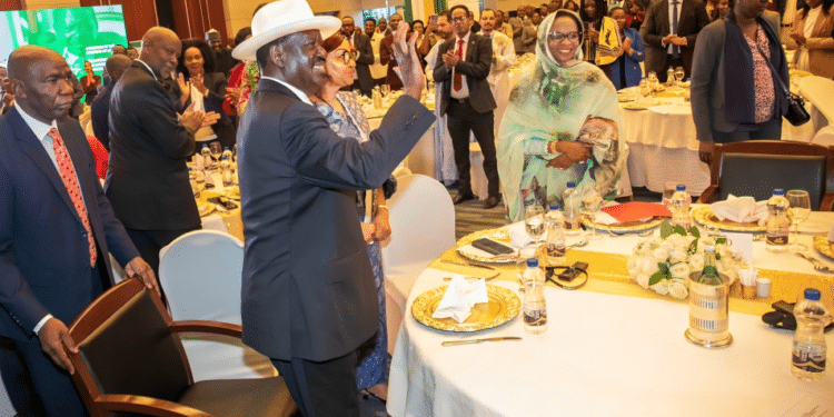 Kenya'S Auc Chairmanship Candidate Raila Odinga During The Unveiling Of His Vision For The Continent On November 8. 2024 In Addis Ababa, Ethiopia. Ruto