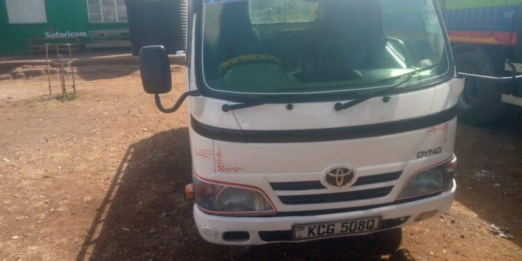 Stolen Truck Found With Suspect Mr. Muchiri. Photo/Dci Kenyastolen Truck Found With Suspect Mr. Muchiri. Photo/Dci Kenyastolen Truck Found With Suspect Mr. Muchiri. Photo/Dci Kenya
