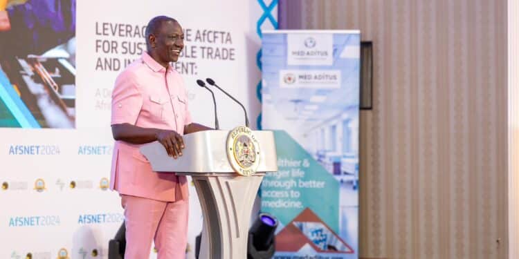 Ruto Moves Agency To His Office, Pledges Ksh500 Million President William Ruto Speaking During The Fourth African Sub-Sovereign Governments Network Investment Conference In Kisumu City On November 26, 2024. Photo/Pcs.