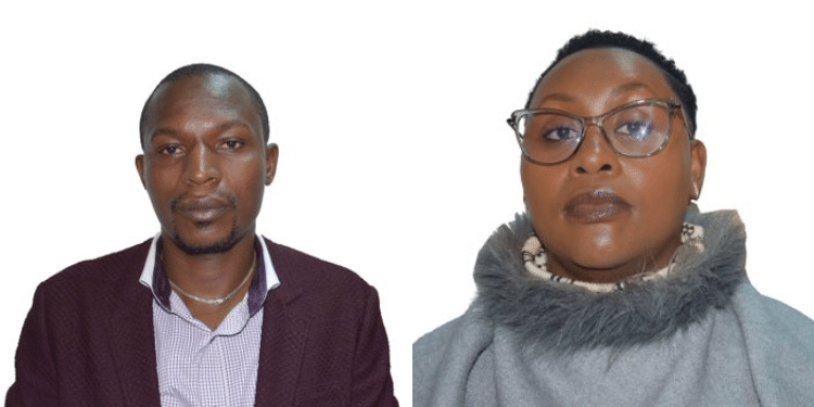A Photo Collage Of The Two Suspects Francis Onyango And Abigail Janai. Photo: Eacc