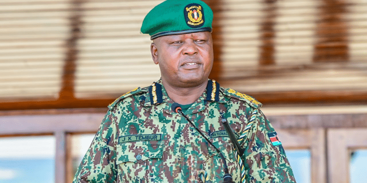 Nys Announces Jobs For Kenyans In Dubai With Salary Of Ksh51,000 The Nys Commandant General James K. Tembur While Presiding Over The Graduation Ceremony Of Internal Affairs Unit Provost Officers. Photo/X Account