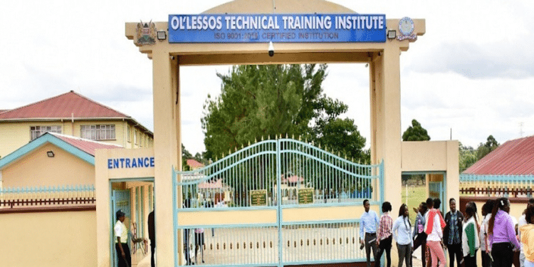 Cabinet Upgrades Five Schools To National Polytechnics Ol'Lessos Technical Training Institute Gate. Photo/Otti.co.ke