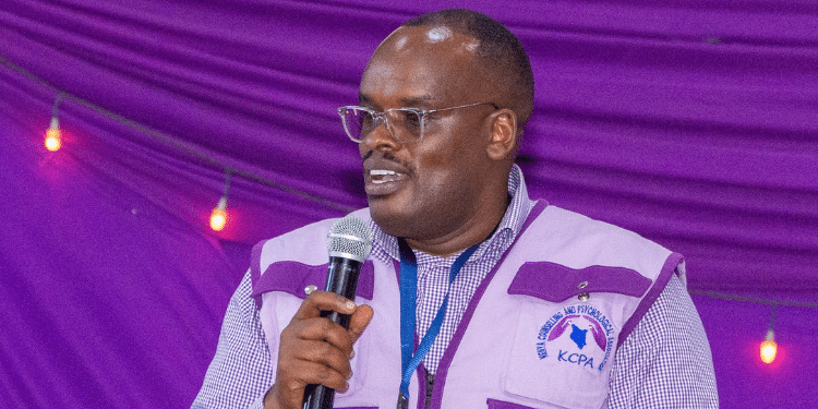 Kenya Counselling And Psychological Association (Kcpa) Ceo Moffat Kago Speaks At A Past Function. 