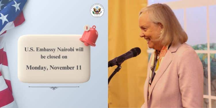 A Collage Of An Announcement From The Us Embassy (Left) And Us Ambassador To Kenya Meg Whitman . A Collage Of An Announcement From The Us Embassy (Left) And Us Ambassador To Kenya Meg Whitman 
