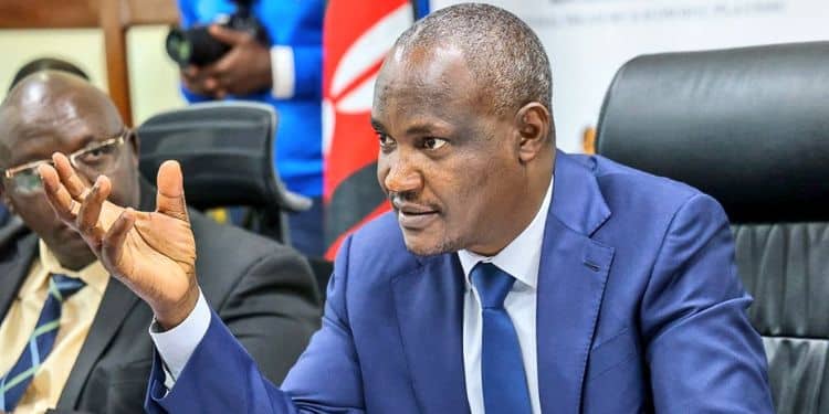 Treasury Cs John Mbadi In His Office. Treasury Cs John Mbadi In His Office.