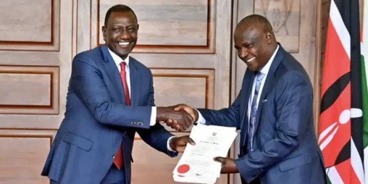 President William Ruto And Treasury Cs Jogn Mbadi