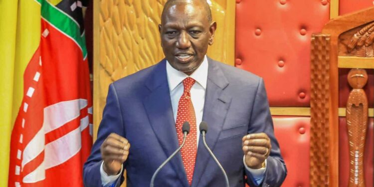 President William Ruto During State Of The Nation On November 21, 2024, At In Parliament. Photo/Parliament.