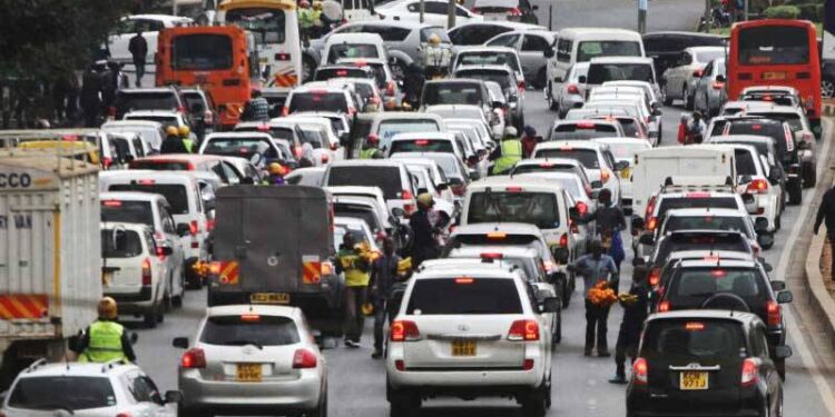 Dci, Traffic Jam In Nairobi. Photo/Courtesy. Mudavadi