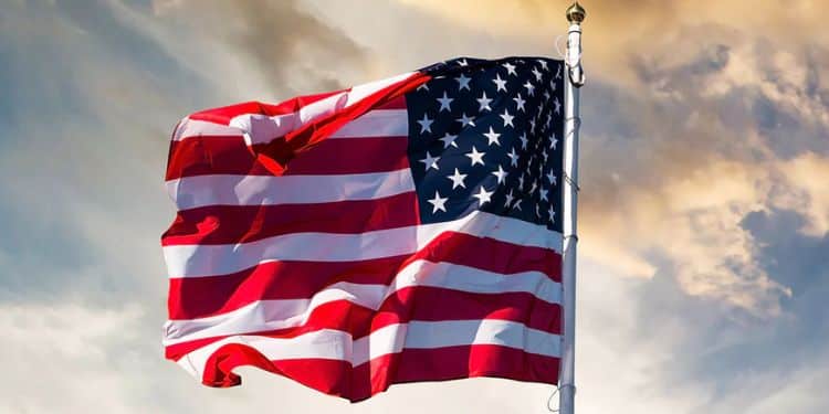 The National Flag Of The United States Of America. The National Flag Of The United States Of America.