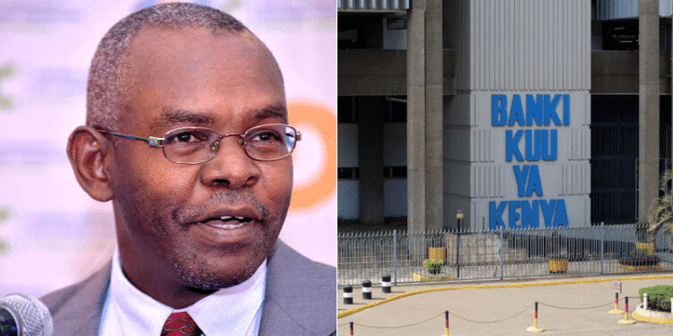 A Collage Of Cbk Gover Kamau Thugge And Cbk Headquarter In Nairobi. Photo/ Cbk