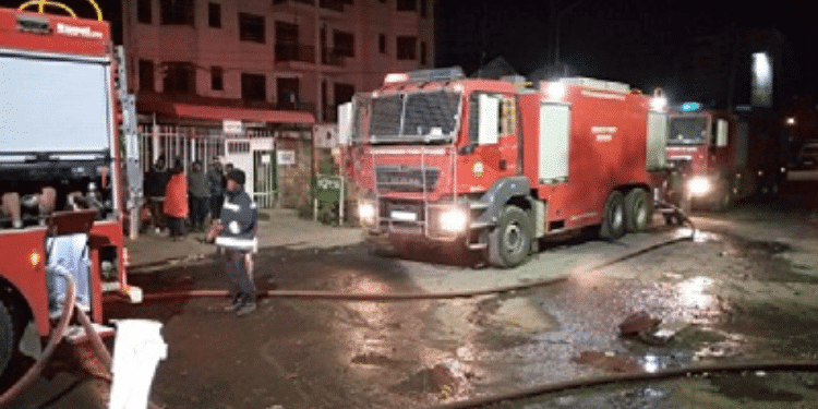 Nairobi County Fire Engines. Photo/ Nairobi County. Kericho
