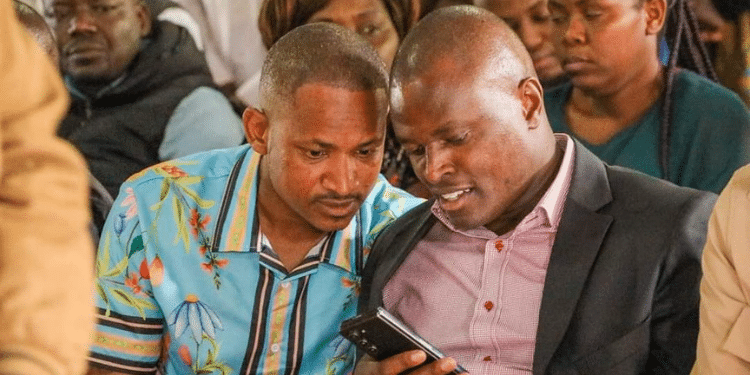 Kiharu Mp Ndindi Nyoro And Embakasi East Mp Babu Owino. Photo/ Babu Owino Fb.kiharu Mp Ndindi Nyoro And Embakasi East Mp Babu Owino. Photo/ Babu Owino Fb.