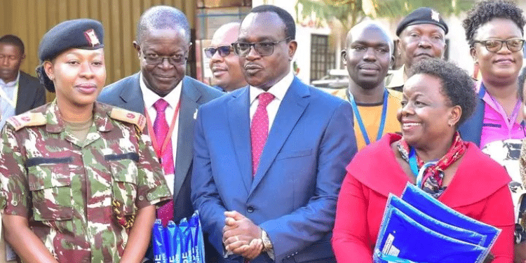 Education Cs Julius Migos Ogamba Oversees The Distribution Of The Kcse Papers At Knec’s Container At The Kibra Deputy County Commissioner'S Offices. Photo/ Ogamba X.