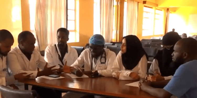 Pain Of Moi University Students Who Have Been In Campus For 9 Years A Photo Of The Medicine Students During A Group Discussion. Photo/ Screengrab. Moi University