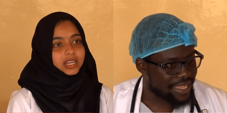 Pain Of Moi University Students Who Have Been In Campus For 9 Years A Photo Collage Of Noor Salyani And Francis Ochieng Both Medicine Students At Moi University. Photo/Screengrab.