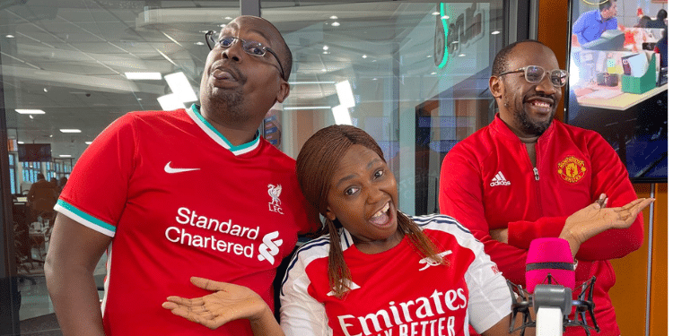 Playground Show Hosts Carol Radull, Roy Kahurize And Kieni Githinji . Photo/Carol Radul Space X
