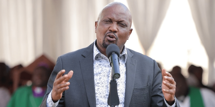 Mourners Refuse To Listen To Kindiki’s Speech Hon. Moses Kuria. Photo/Moses Kuria