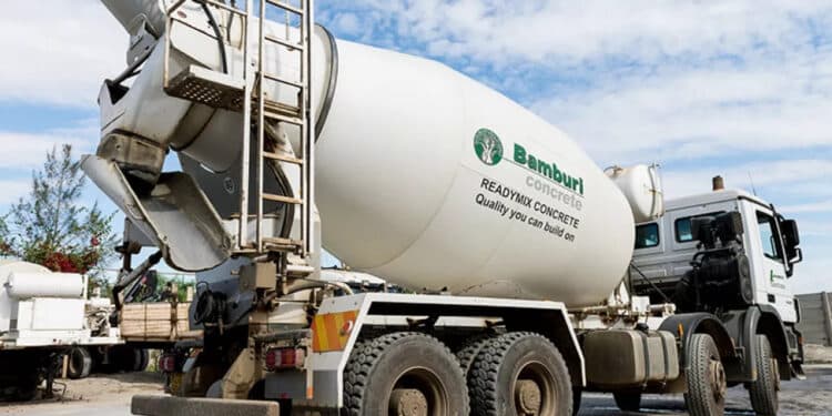 A Truck At The Bamburi Cement Plant. Photo-Bamburi Cement Ltd