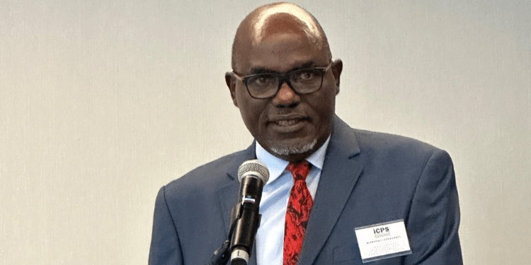 Wafula Chebukati While Delivering A Presentation At The 19Th International Electoral Affairs Symposium &Amp; Awards Ceremony In Lisbon, Portugal. Photo/Chebukati X Account