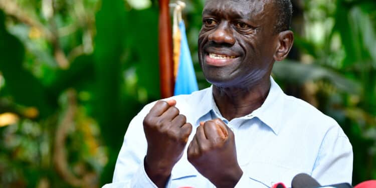 Kenya Explains Why Kizza Besigye Was Not Granted Security In Nairobi Former Presidential Candidate Kizza Besigye Addressing A Press Conference. Photo / Abubaker Lubowa