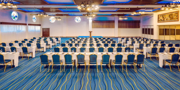 Discover Mövenpick Nairobi And Its Iconic Restaurant Giving 360 Degree Views Of The City The Hall Of Africa, One Of The Meeting Facilities At The Mövenpick. Photo/ Mövenpick