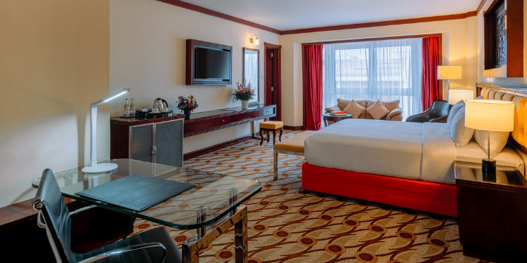 Discover Mövenpick Nairobi And Its Iconic Restaurant Giving 360 Degree Views Of The City A Standard Room With A Pool View At The Mövenpick. Photo/ Mövenpick