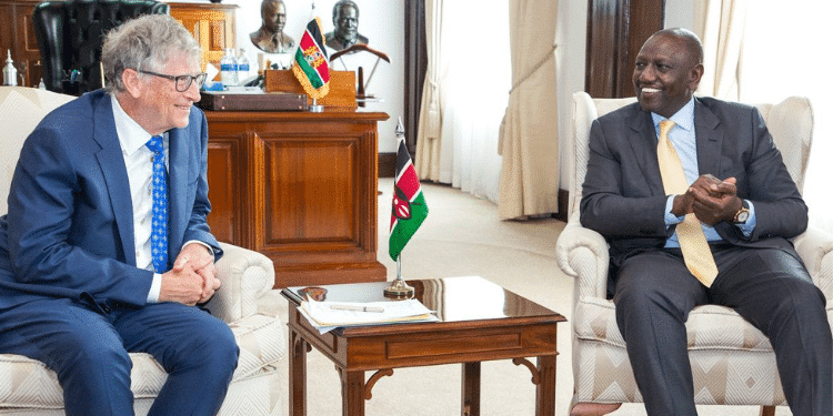 President William Ruto With Us Billionaire Bill Gates At State House, Nairobi In November 2022. 